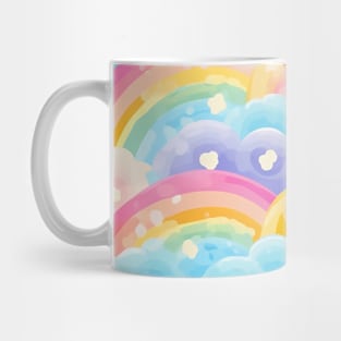 Cute Rainbows and Clouds Mug